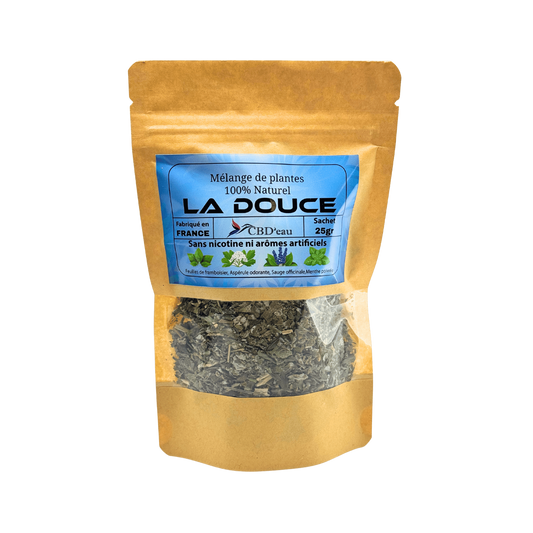 Sachet LA DOUCE de mélange de plantes 25 g, feuilles en vrac visibles