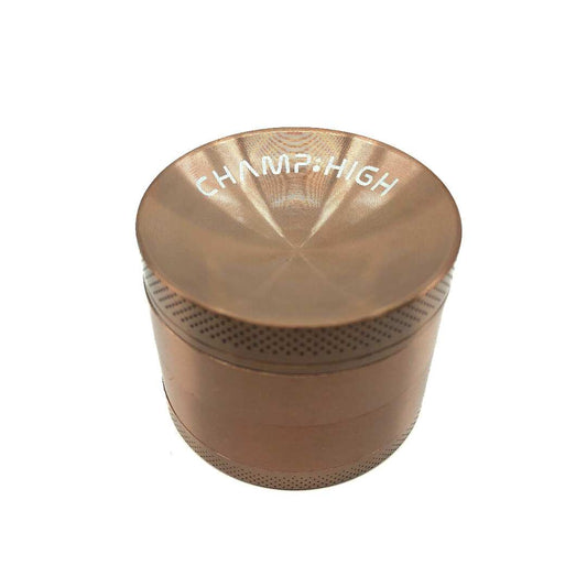 Grinder incurvé 50 mm CHAMP:HIGH, finition bronze, couvercle perforé.