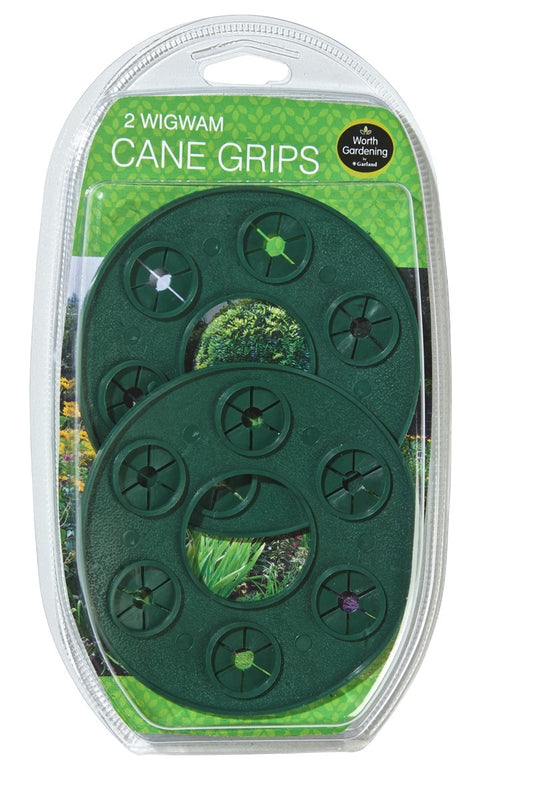 Lot de 2 embouts antidérapants WIGWAM pour cannes, vert foncé en blister