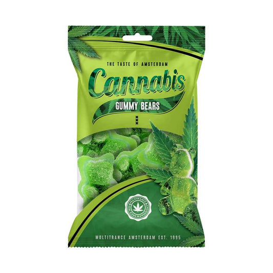 Sachet Cannabis Gummy Bears MULTITRANCE, bonbons gélifiés CBD
