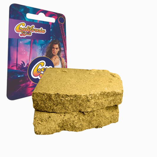 Résine HE+ California Kush 3 g, plaquettes vert olive