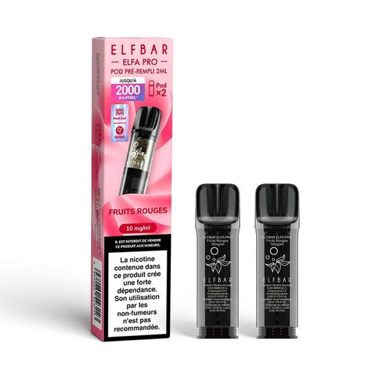 Pods ElfBar Elfa Pro Fruits rouges 2 ml, pack 2, 10 mg/ml