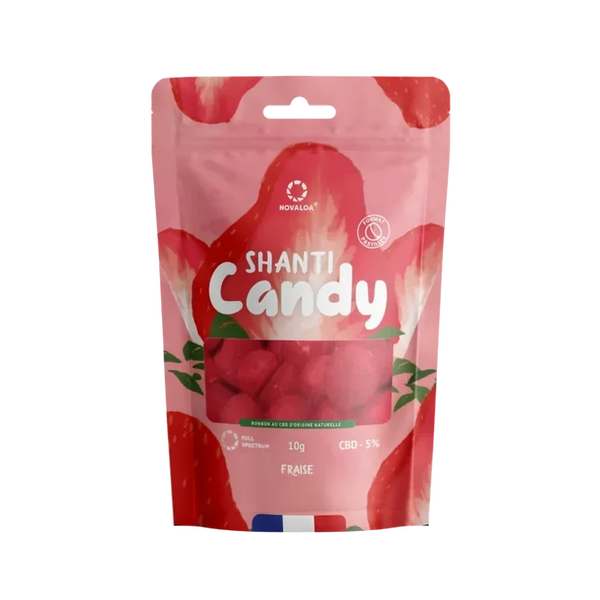 Bonbon CBD Fraise NOVALOA