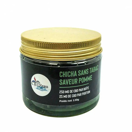 Chicha CBD pomme CBD'EAU sans nicotine - Chris'Shop cbd