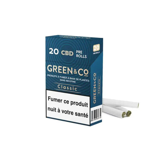 Cigarettes CBD Classic Green&Co - Chris'Shop cbd