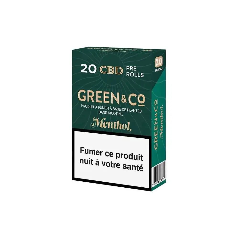 Cigarettes CBD Menthol Green&Co - Chris'Shop cbd