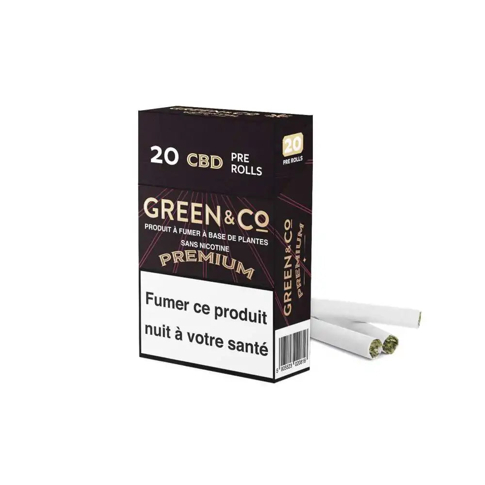 Cigarettes CBD Premium Green&Co - Chris'Shop cbd