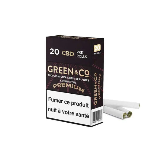 Cigarettes CBD Premium Green&Co - Chris'Shop cbd