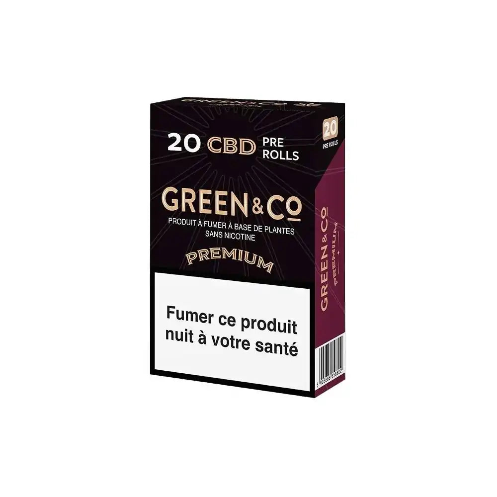 Cigarettes CBD Premium Green&Co - Chris'Shop cbd