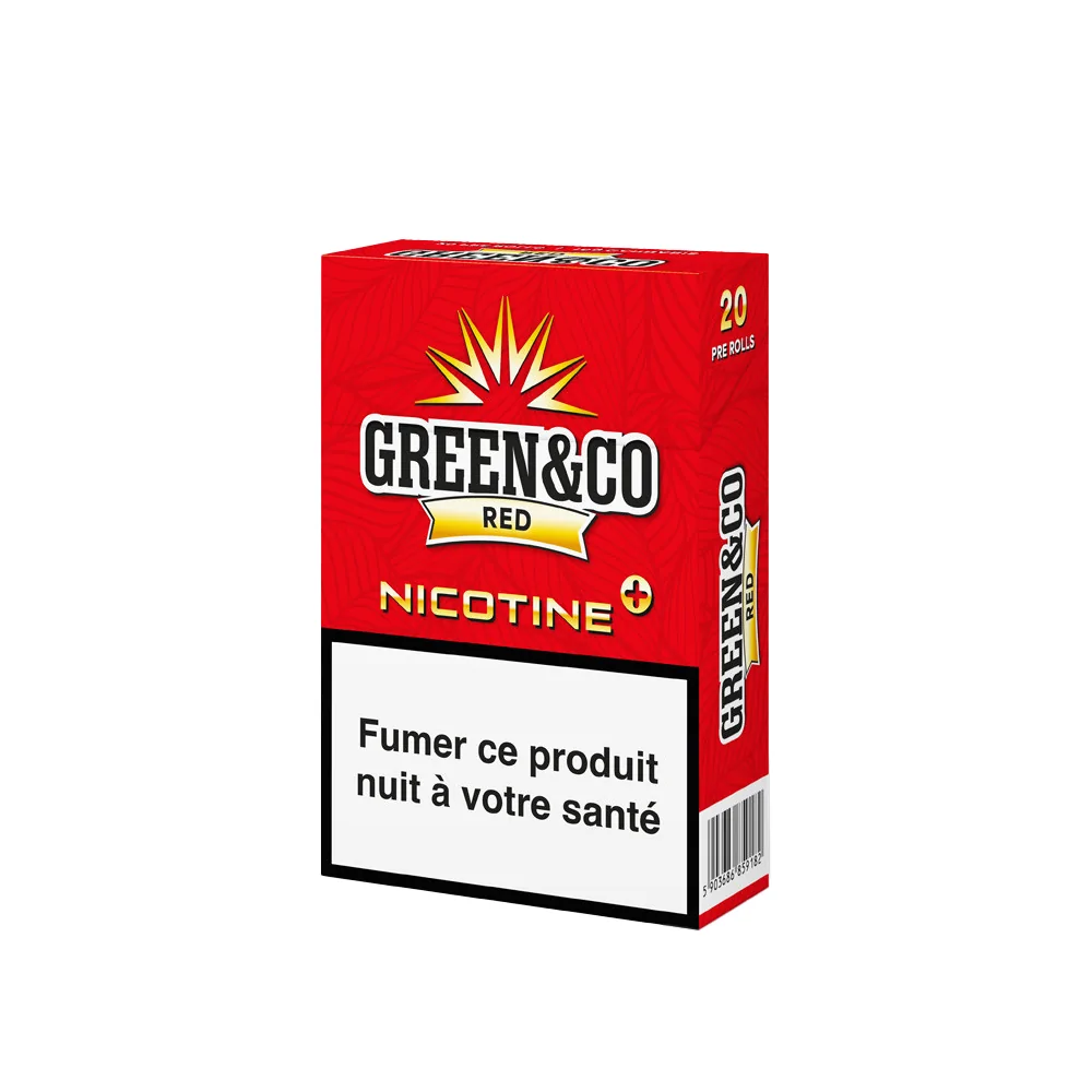 Cigarettes CBD Nicotine+ Green&Co - Chris'Shop cbd