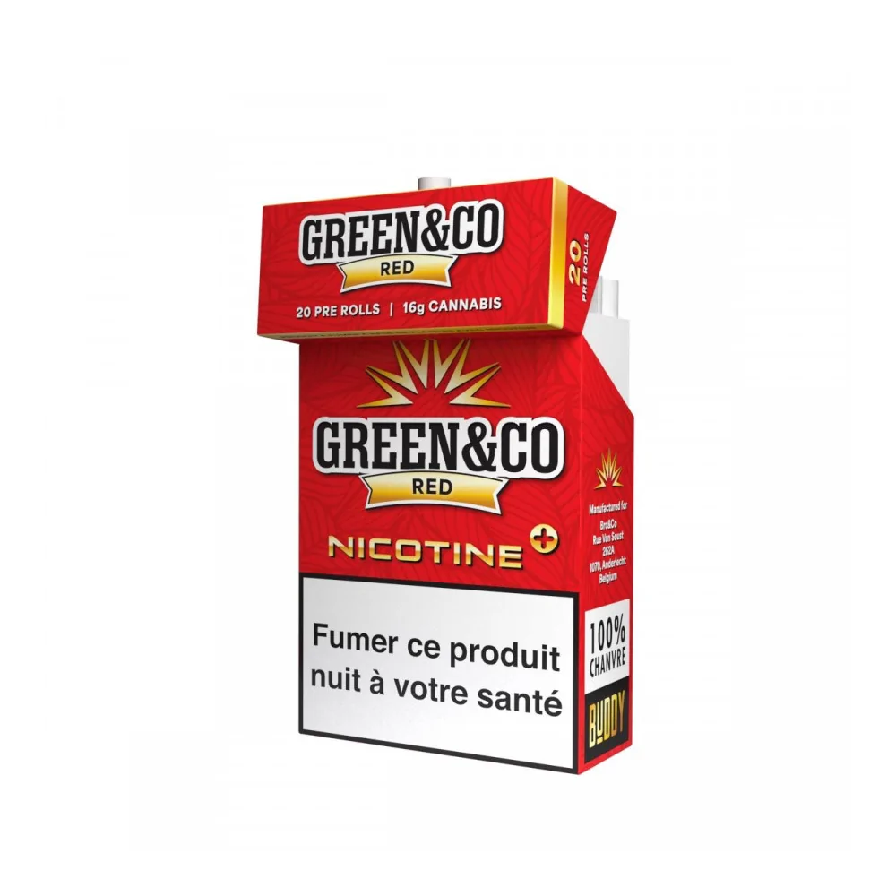 Cigarettes CBD Nicotine+ Green&Co - Chris'Shop cbd