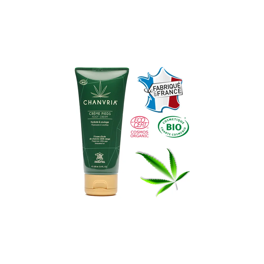 Crème Pieds Huile De Chanvre Bio Chanvria - Chris'Shop cbd