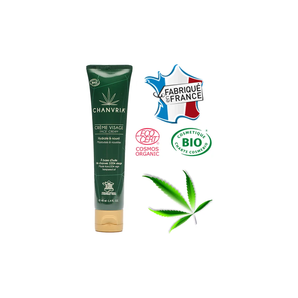 Crème Visage Huile De Chanvre Bio Chanvria - Chris'Shop cbd