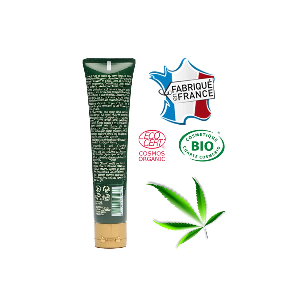 Crème Visage Huile De Chanvre Bio Chanvria - Chris'Shop cbd