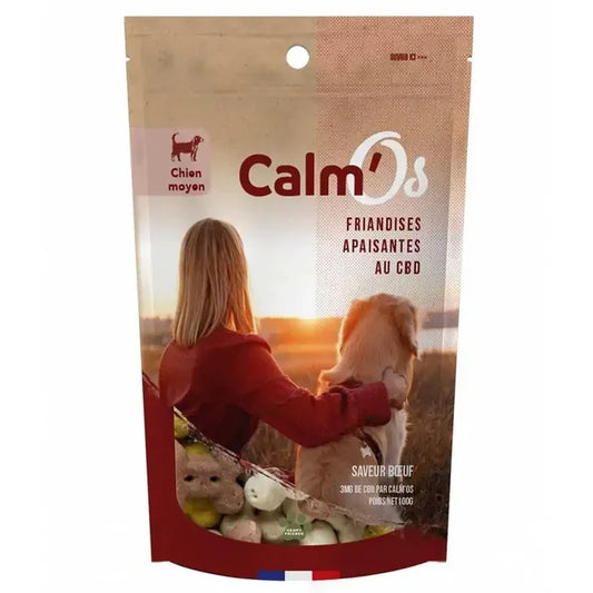 Friandise CBD Chien Moyen Calm'Os NOVALOA - Chris'Shop cbd