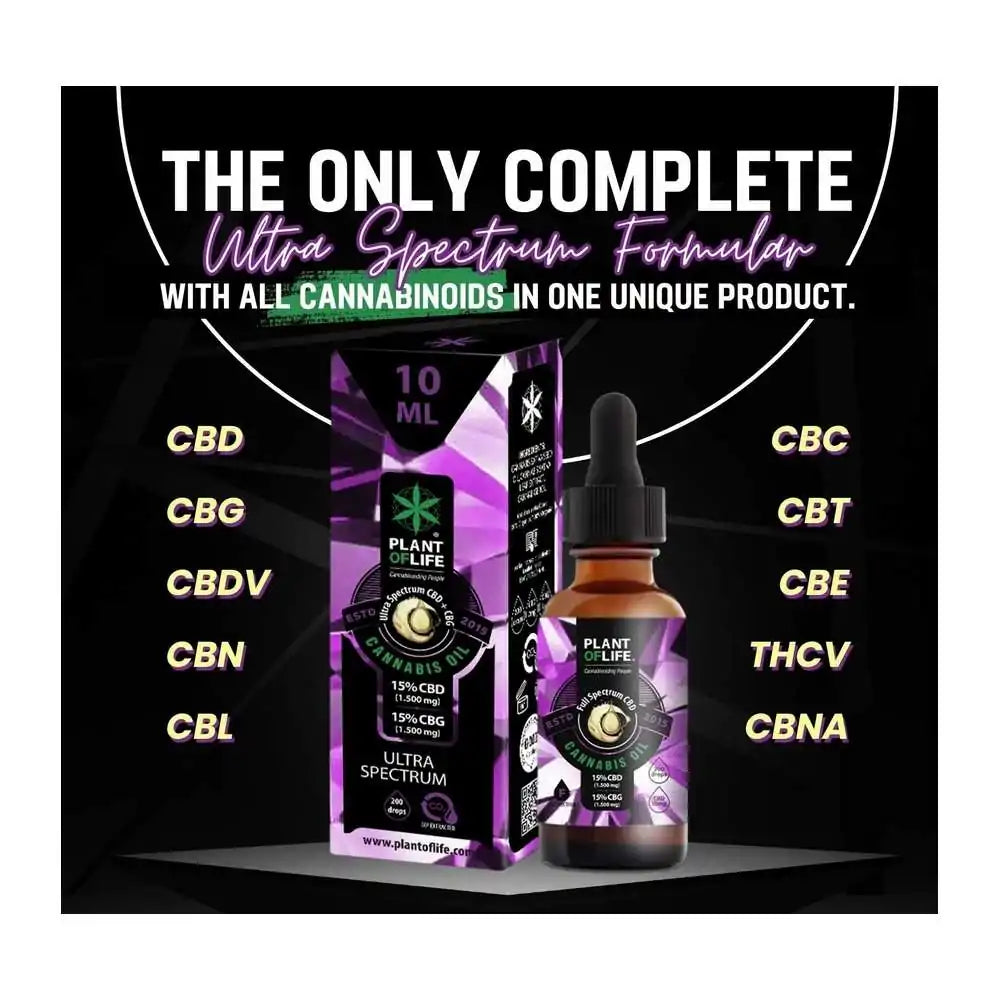 Huile CBD & CBG 30% Ultra Spectrum Plant Of Life - Chris'Shop cbd