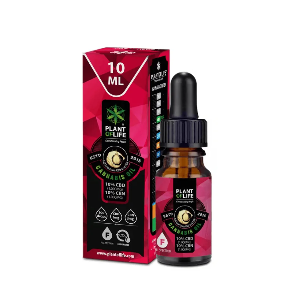 Huile CBN CBD 10% Full Spectrum Plant Of Life - Chris'Shop cbd