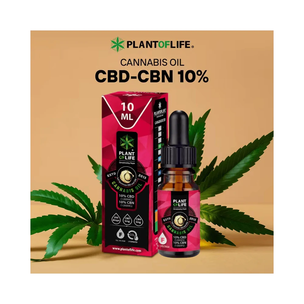 Huile CBN CBD 10% Full Spectrum Plant Of Life - Chris'Shop cbd