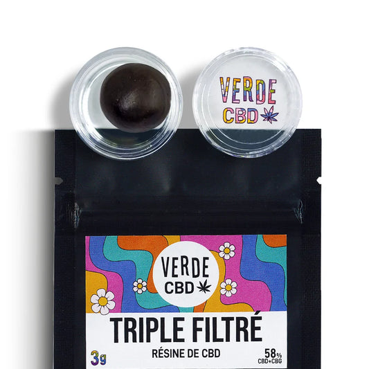 Résine CBD 3X Triple Filtré 3gr VERDE CBD - Chris'Shop cbd