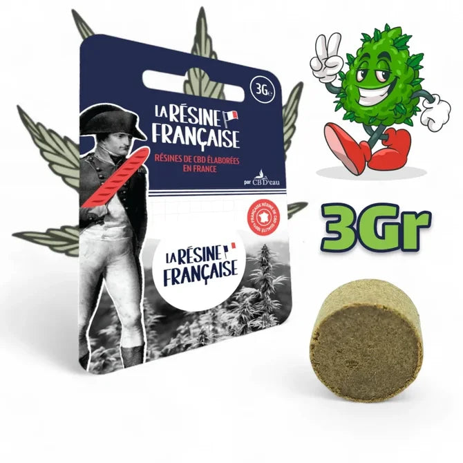 Résine Française CBD Amnesia Mousseux 3g - CBD - CBN - 10-OH-HHC - Chris'Shop cbd