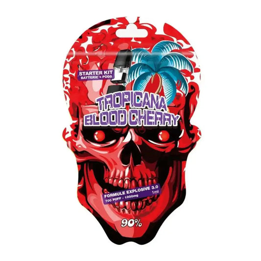 Starter Kit Tropicana Blood Cherry Batterie + Pod 90% MCP-N, MCP-S + Muscimole 40mg - Chris'Shop cbd