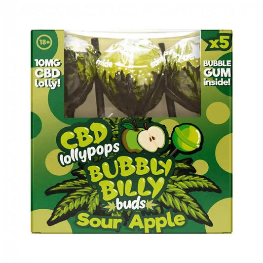 Sucette CBD Pomme - 5 pièces BUBBLY BILLY - Chris'Shop cbd