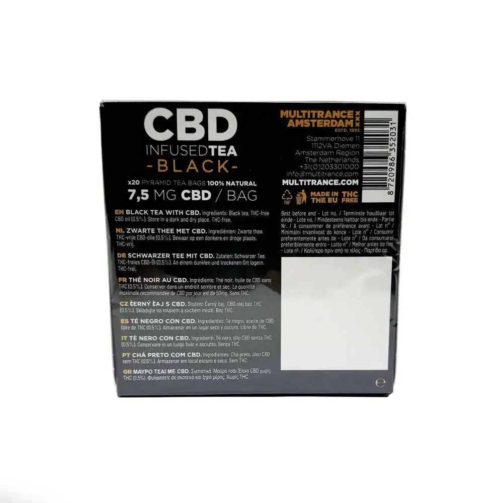 Thé Noir CBD 7,5mg MULTITRANCE - Chris'Shop cbd
