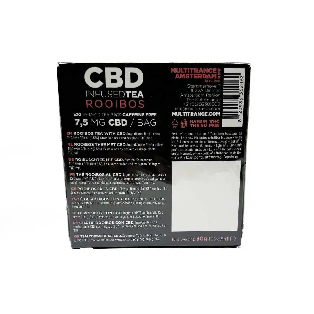 Thé Rooibos CBD 7,5mg MULTITRANCE - Chris'Shop cbd