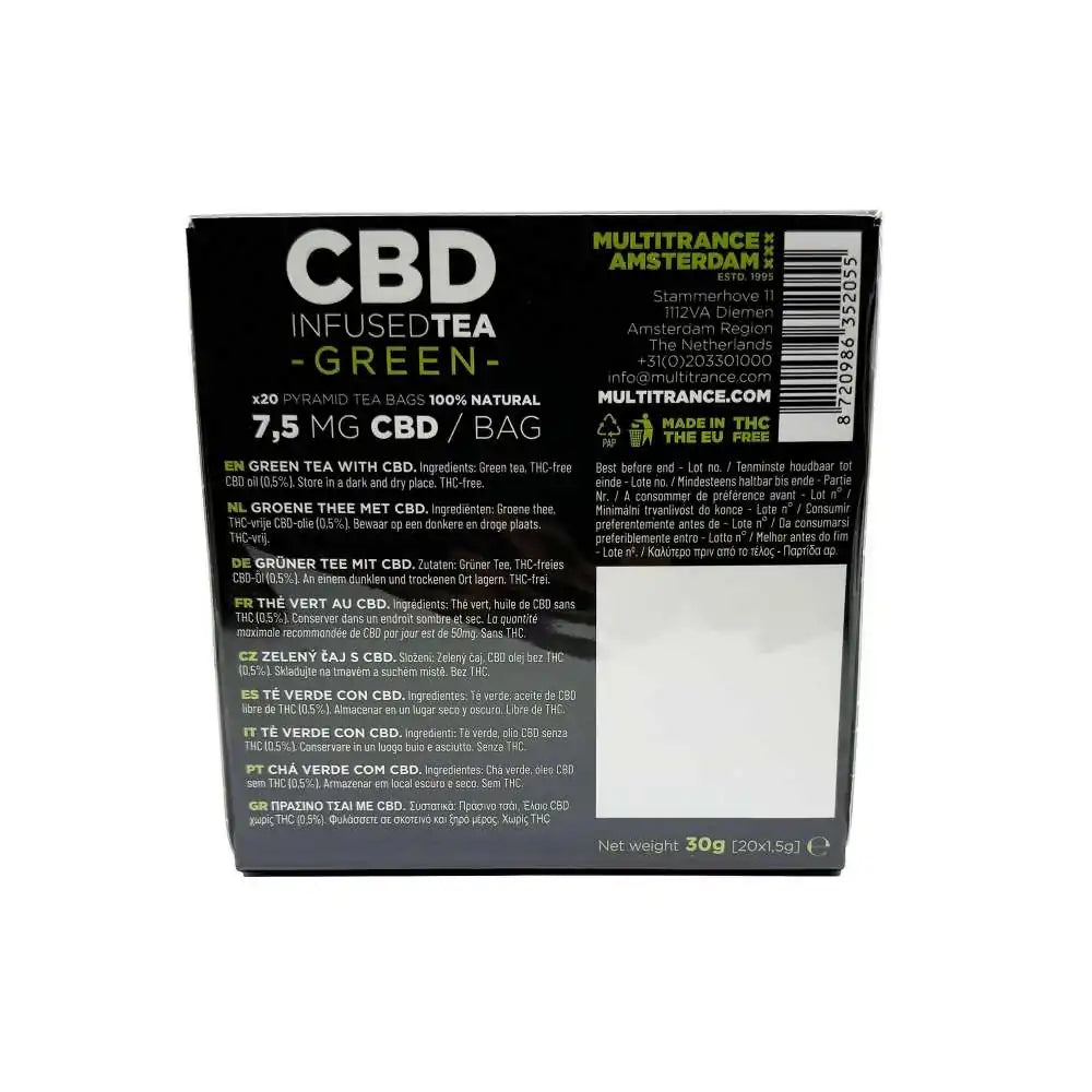 Thé Vert CBD 7,5mg MULTITRANCE - Chris'Shop cbd