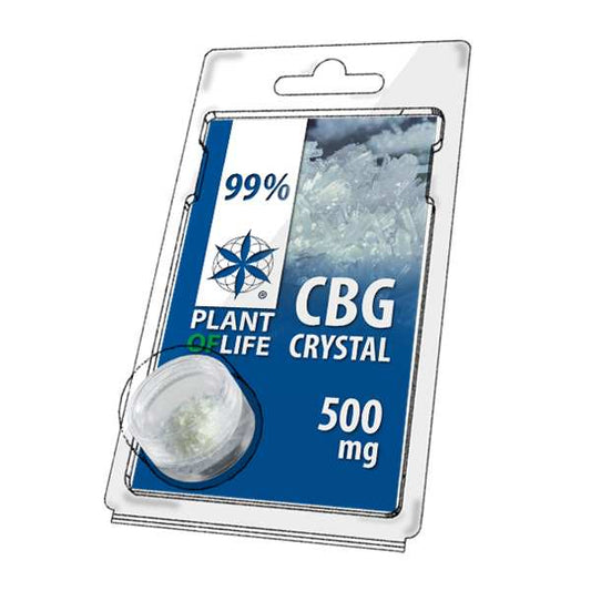 Boîtier de cristaux CBG Plant of Life : 99%, 500 mg, format blister