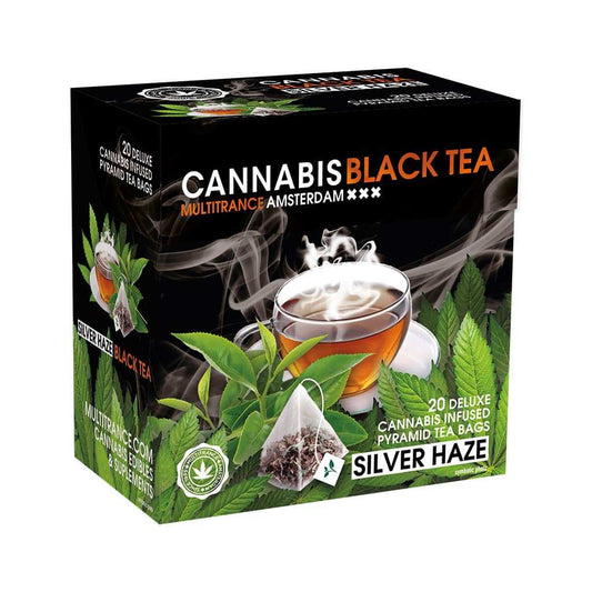 Boîte de thé au chanvre Silver Haze MULTITRANCE, sachets pyramides (20)