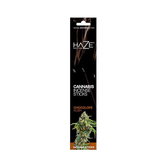 Boîte de bâtons d’encens HAZE Cannabis, parfum Chocolate Kush