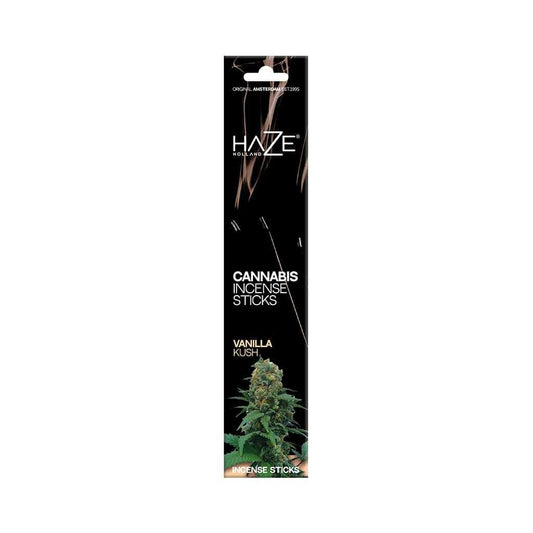 Bâtonnets d’encens Cannabis Vanilla Kush Haze, coffret, 15 bâtonnets
