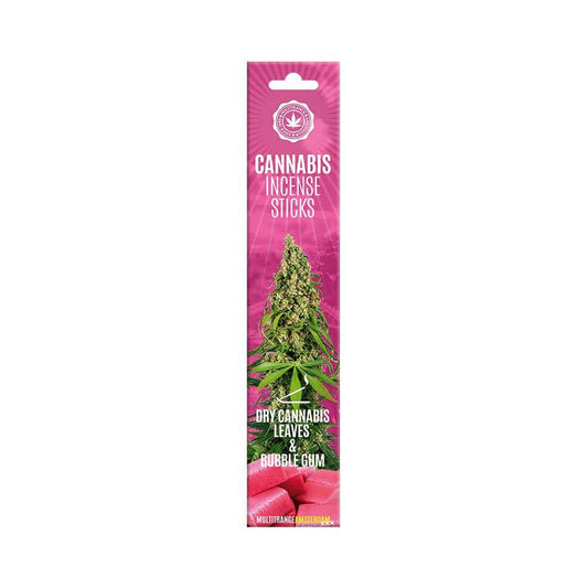 Boîte de bâtonnets d’encens au cannabis «Bubblegum»