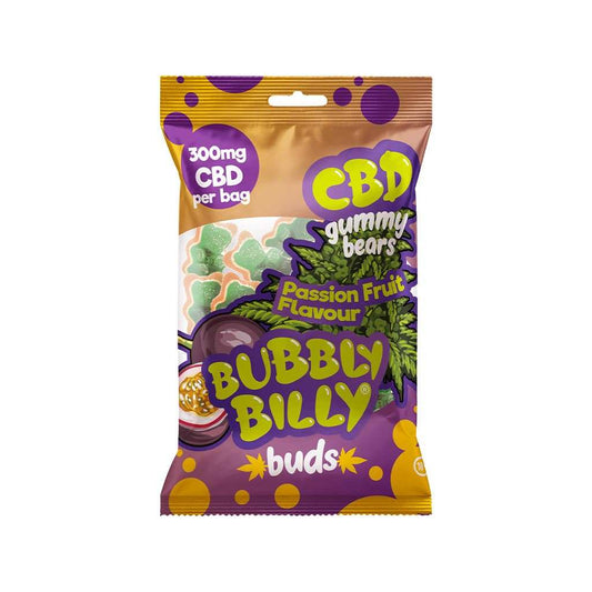 Sachet de bonbons CBD BUBBLY BILLY aux oursons goût fruit de la passion