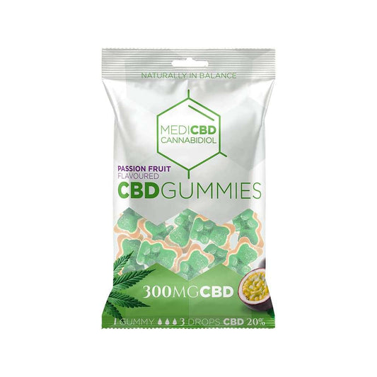 Sachet de bonbons CBD au fruit de la passion MEDICBD, 300 mg CBD