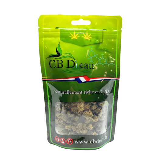 Sachet de fleurs de CBD CB D:eau avec petits buds, 25 g