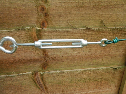 Boulons de tension métalliques avec œillets et crochet pour corde, lot de 2