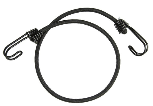 Crochets élastiques noirs 60 cm, boucle avec 2 crochets (lot de 4)