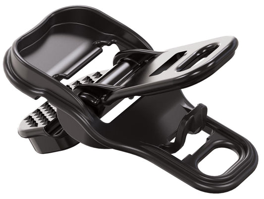 Lot de 4 clips anti-vent en plastique noir pour jardin, avec mâchoire et crochet