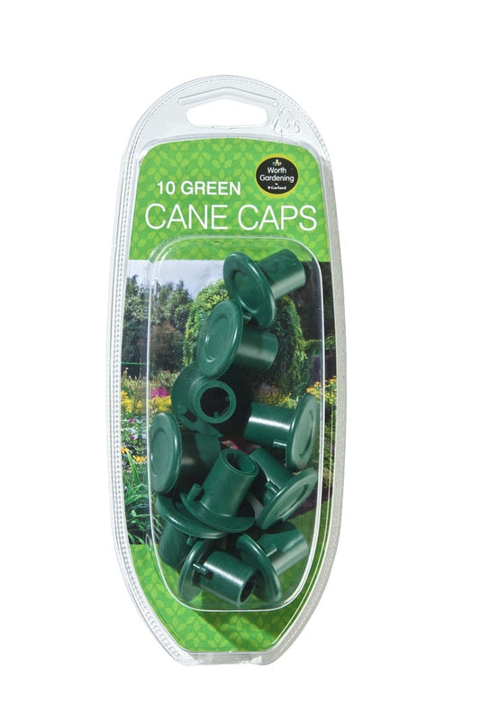 Capuchons de canne verts ronds en emballage blister, lot de 10
