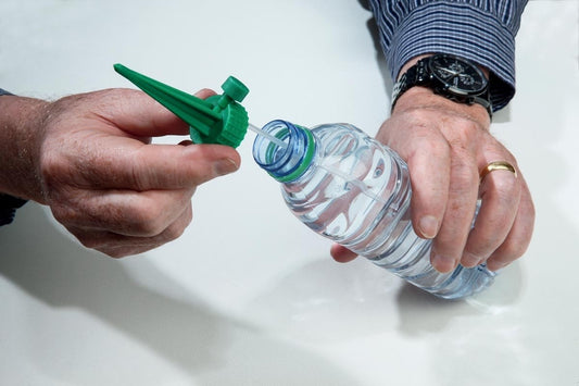 Goutteurs réglables pour bouteille, lot de 4, avec embout vert sur bouteille