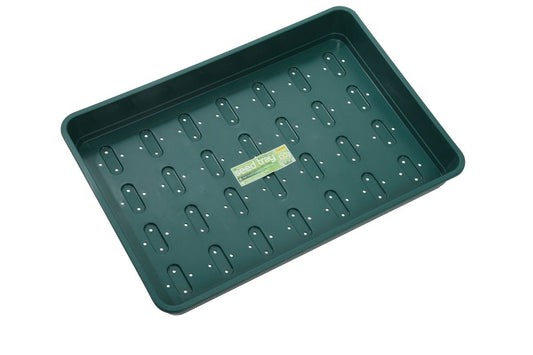 Bac à semis XL vert rectangulaire avec trous de drainage