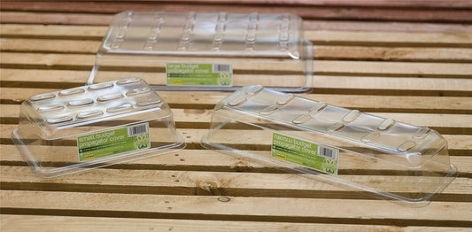 Couvercle de serre propagateur transparent en plastique, forme rectangulaire, alvéoles