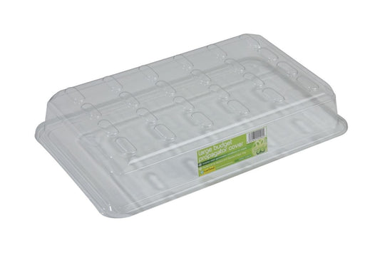 Couvercle de serre propagateur en plastique transparent, rainures et barres de renfort
