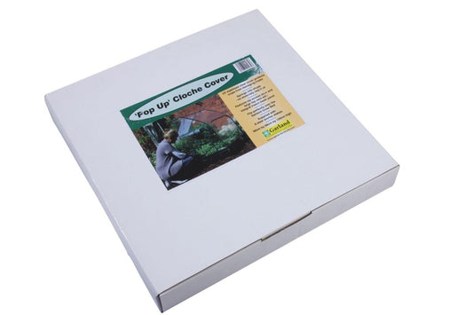 Couvercle pop up cloche de serre pour lit de culture, emballage blanc rectangulaire