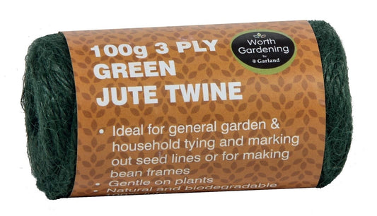 Bobine de ficelle de jute verte 3 brins, 100 g