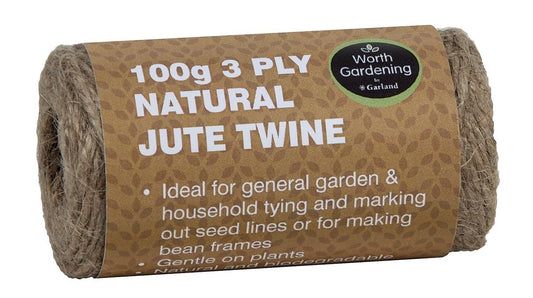 Rouleau de ficelle en jute naturelle 3 brins, emballage brun
