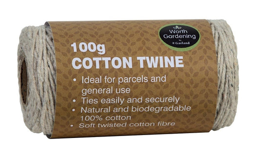 Bobine de ficelle de coton tressée, 100 g, couleur claire, pour colis et usages généraux