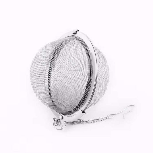 Boule à thé en acier inoxydable, tamis fin, avec chaîne